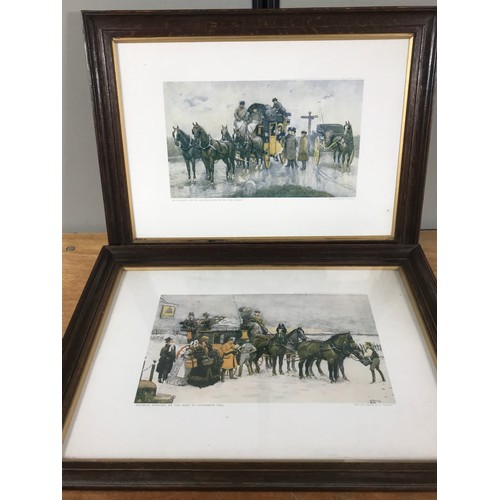 1329 - SET OF 7 FRAMED CECIL ALDIN DICKENS PRINTS AND 5 OTHER COACHING PRINTS, Overall, the Aldin frames ar... 