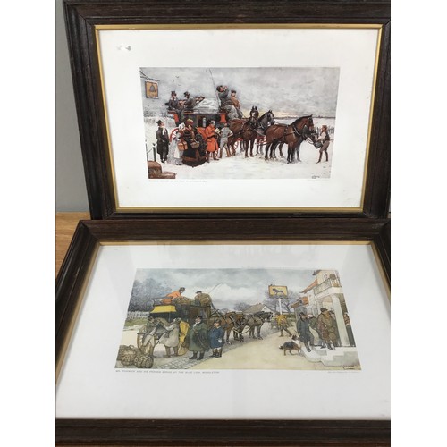 1329 - SET OF 7 FRAMED CECIL ALDIN DICKENS PRINTS AND 5 OTHER COACHING PRINTS, Overall, the Aldin frames ar... 