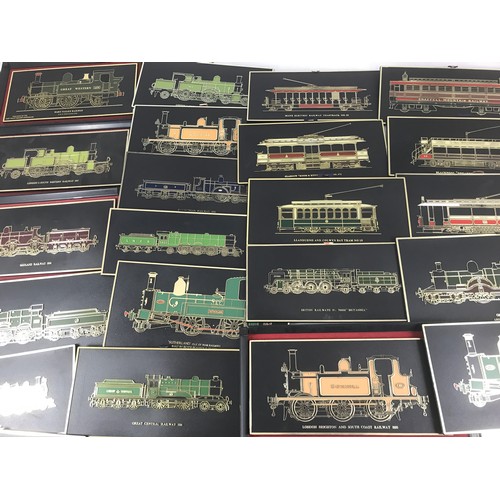 69 - A COLLECTION OF TRANSPORT RELATED WIRE FRAMED MOUNTED RAILWAY PICTURE PRINTS