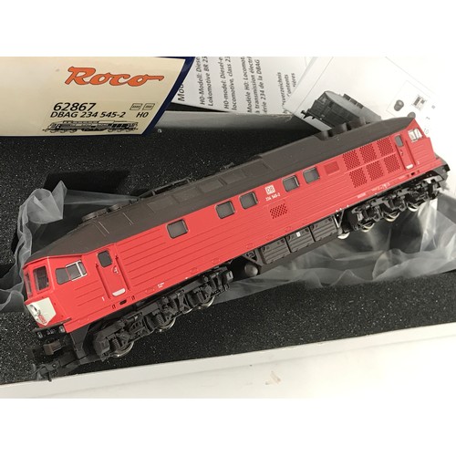 365 - ROCO MODEL RAILWAY LOCOMOTIVE 62867 GERMAN RAILWAYS LUDMILLA DBAG 234 545-2 BOXED