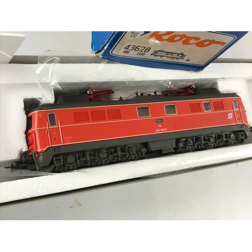 366 - ROCO MODEL RAILWAY AUSTRIAN OBB LOCOMOTIVE E LOK,  43628, 1110 516