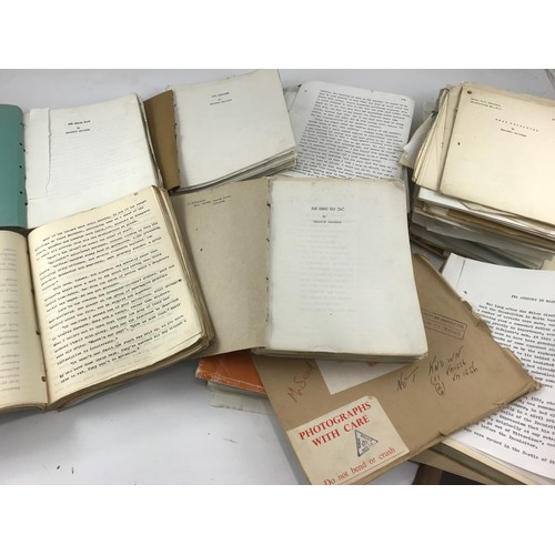 501 - BOX OF ORIGINAL BOOK MANUSCRIPTS, KENNETH BROOKES