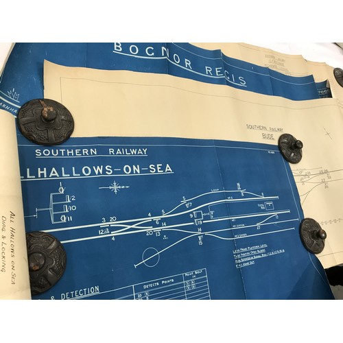 77 - DYE LINE DRAWINGS OF THE FOLLOWING SIGNALS AND STATIONS MAINLY GREAT WESTERN REGION SIDMOUTH, ILFRAC... 