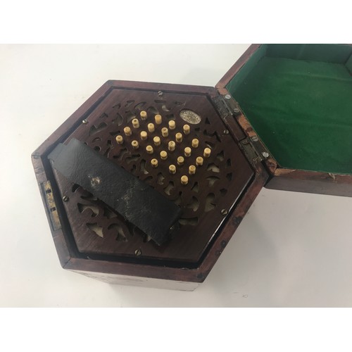 1533 - CONCERTINA IN BOX MADE BY LACHENAL & CO