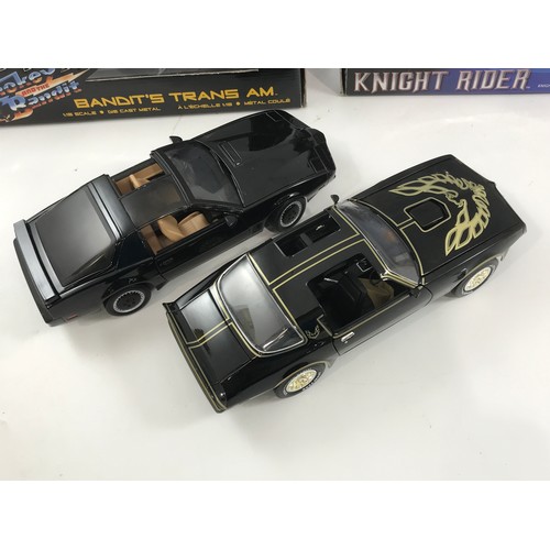 226 - ERTL BOXED SMOKEY AND THE BANDIT JOY RIDE CAR, 1:18 SCALE KENWORTH TRUCK UNBOXED JOY RIDE KNIGHT RID... 