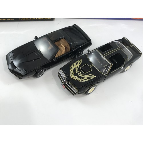 226 - ERTL BOXED SMOKEY AND THE BANDIT JOY RIDE CAR, 1:18 SCALE KENWORTH TRUCK UNBOXED JOY RIDE KNIGHT RID... 