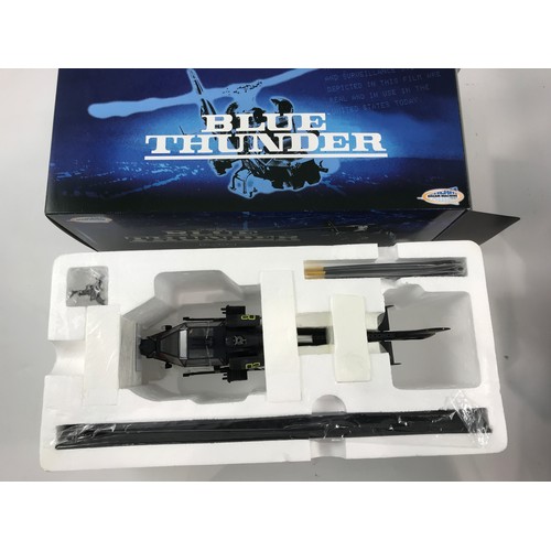 235 - BLUE THUNDER 1:32 SCALE MODEL HELICOPTER DREAM MACHINE IN BOX PLUS JOY RIDE BOXED GHOSTBUSTERS ECTO1... 