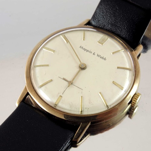 840 - MAPPIN AND WEBB GENTS GOLD DRESS WRIST WATCH