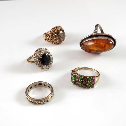 770 - 5 VARIOUS COSTUME RINGS