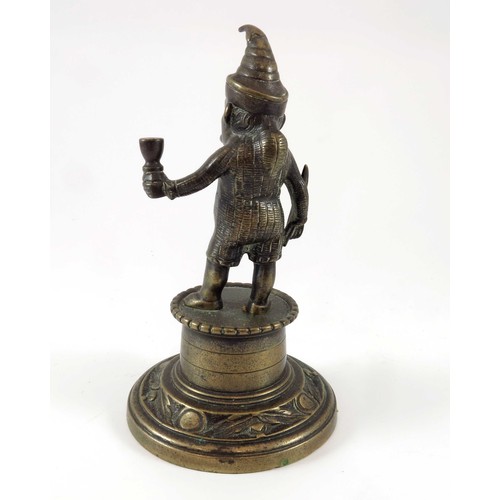 421 - METAL FIGURE OF MR PUNCH ON BASE