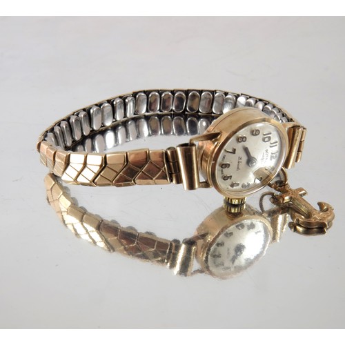 831 - LADIES 9ct GOLD ROTARY WRIST WATCH