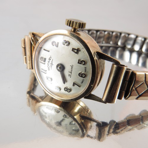 831 - LADIES 9ct GOLD ROTARY WRIST WATCH