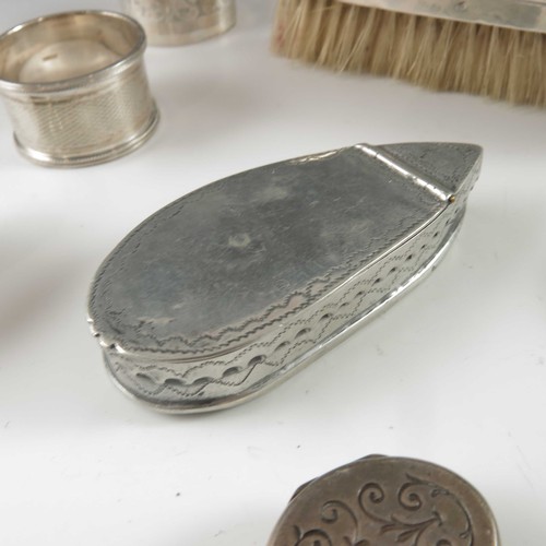 572 - QTY. MISC. INTERESTING SILVER AND PLATED ITEMS