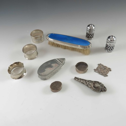 572 - QTY. MISC. INTERESTING SILVER AND PLATED ITEMS