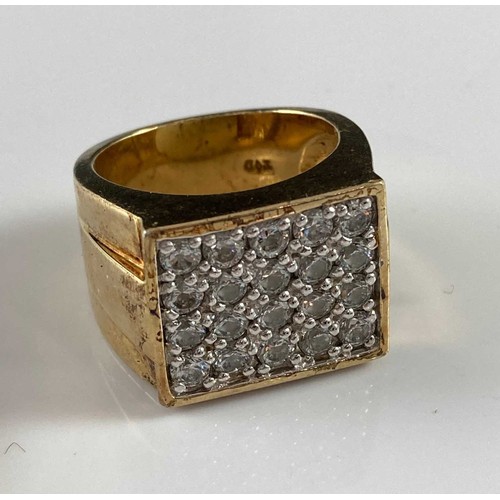 774 - 3 MODERN TRU DIAMONDS DRESS RING