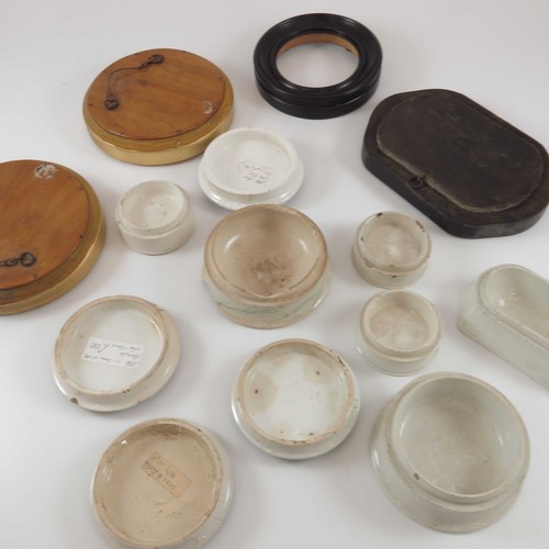 332 - COLLECTION OF PRATT WARE POT LIDS