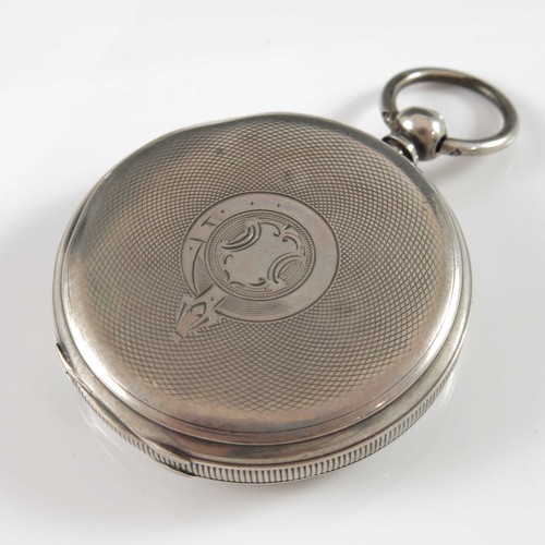 841 - WALTHAM POCKET WATCH DENNISON CASE NO 682096 T/W A SILVER CASED POCKET WATCH