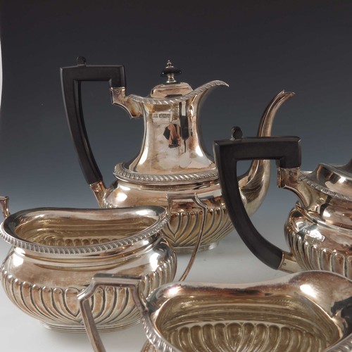 592 - 4 PIECE SILVER TEA SET APPROX. 2100g GROSS WEIGHT