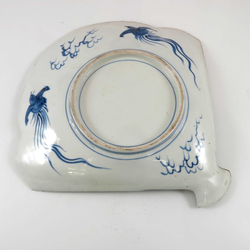 301 - JAPANESE FAN SHAPED DISH