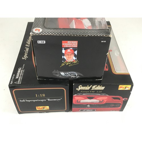 158 - BOXED HOTWHEELS RACING LIMITED EDITION 'KING OF RAIN F2001' 1:18 SCALE, BOXED MAISTO SPECIAL EDITION... 