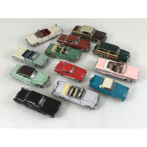 144 - 12 UNBOXED FRANKLIN MINT MODEL CARS