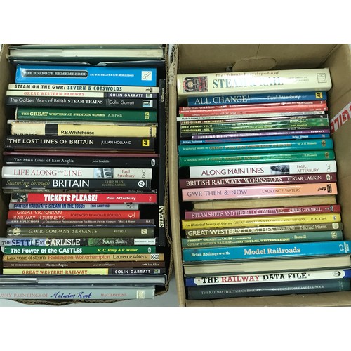 341 - RAILWAY BOOKS, A GOOD SELECTION OF MOSTLY STEAM TITLES, OPC, IAN ALLAN, D&C, ETC.