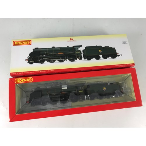 516 - HORNBY 00 GAUGE VGC BOXED R3635 BR (EARLY) LORD NELSON CLASS 'LORD RODNEY'  30863 DCC READY