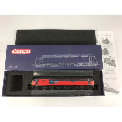 447 - VITRAINS MODELS 00 GAUGE BOXED V2039 CLASS 47768 'RESONANT', IN RES LIVERY, VGC.