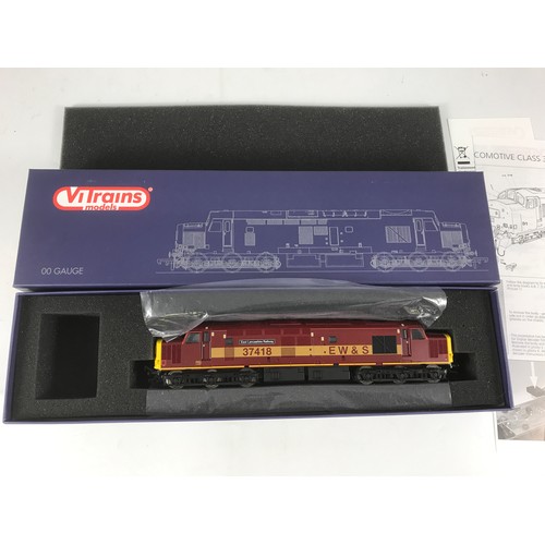 443 - VITRAINS MODELS 00 GAUGE BOXED V2036 CLASS 37418 EW&S - E.L.R.,