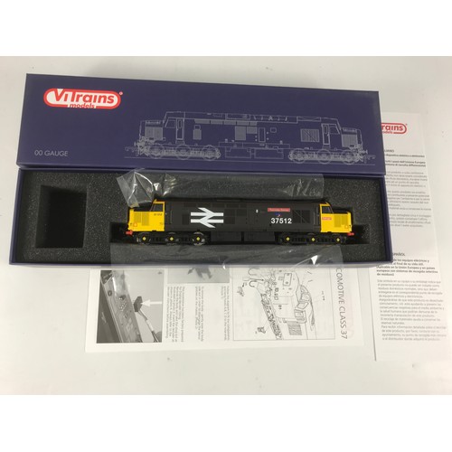 444 - VITRAINS MODELS, 00 GAUGE BOXED V2076 CLASS 37512 THORNABY DEMON. VGC.