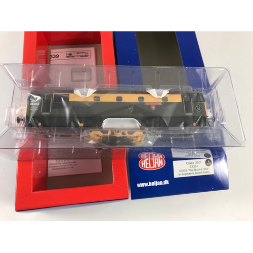 449 - HELJAN 00 SCALE BOXED DIESEL LOCOMOTIVE CLASS 33/2 33361 33202 'THE BURMA STAR' IN ENGINEERS DUTCH L... 