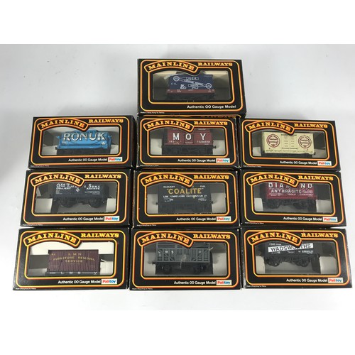 361 - 10 BOXED PALITOY MAINLINE RAILWAYS OO GAUGE INC COKE WAGON, COALITE CAT NO 37-163, 5 PLANK 'TIMSON' ... 