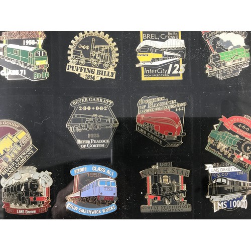 312 - RAILWAY BADGES, A DANBURY MINT / NATIONAL RAILWAY MUSEUM COLLECTION OF 50 GREAT BRITISH LOCOMOTIVES ... 