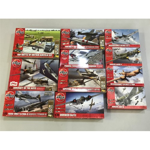 316 - AIRFIX PLASTIC MODEL KITS, 11 KITS ALL APPEAR UNMADE, NOT CHECKED.