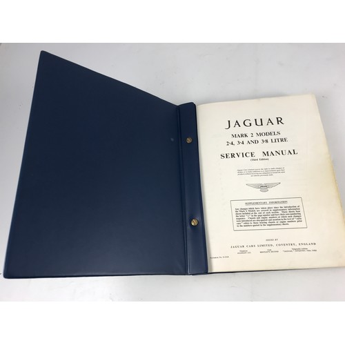 1 - JAGUAR CARS  SERVICE MANUAL FOR MK 2 2.4, 3.4 & 3.8L IN ORIGINAL CARD OUTER