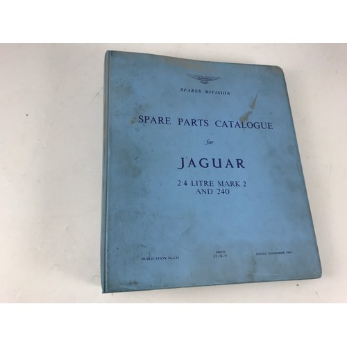 2 - JAGUAR CARS SPARES MANUAL FOR JAGUAR 2.4 MK 2 AND 240. DECEMBER 1969 ISSUE