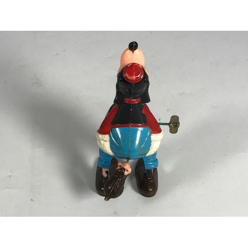 196 - A 1960'S MARX PLASTIC CLOCKWORK WALT DISNEY GOOFY WALKING FIGURE, STAMPED MARX MADE IN HONG KONG, AP... 