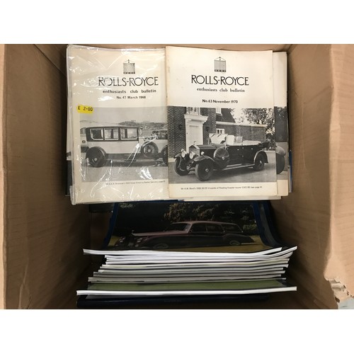 31 - VINTAGE MOTORING RELATED, ROLLS ROYCE BULLETIN MAGAZINES, BENTLEY SERVICE INSTRUCTIONS, 2013 & 2015 ... 