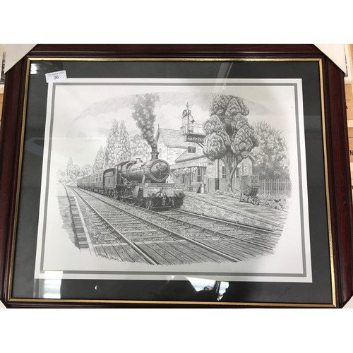 357 - FRAMED MICHAEL JAMES PRINT OF 7819 HINTON MANOR AT HAMPTON LOADE