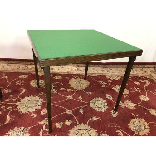 174 - ENVELOPE TABLE AND CARD TABLE WITH GREEN BEIGE