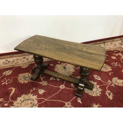 175 - OAK COFFEE TABLE 91cm long and  44cm tall