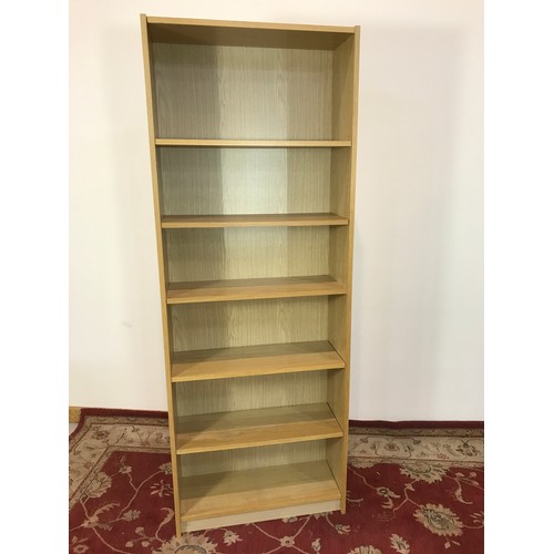 14 - MODERN SET OF IKEA BILLY BOOK SHELVES 75 CM WIDE 202 CM TALL