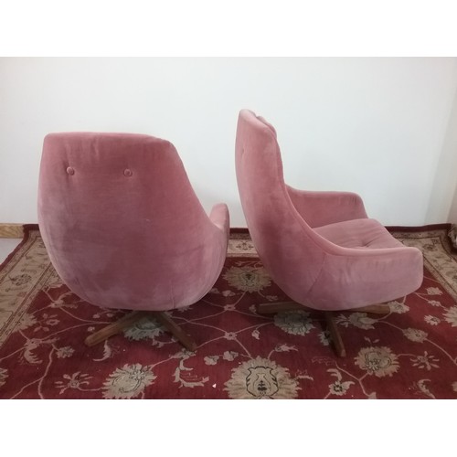 70 - PAIR OF RECLINING 60S/70S EGG CHAIRS (TRADE ONLY)