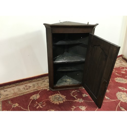 244 - OAK CORNER CABINET 86CM HIGH