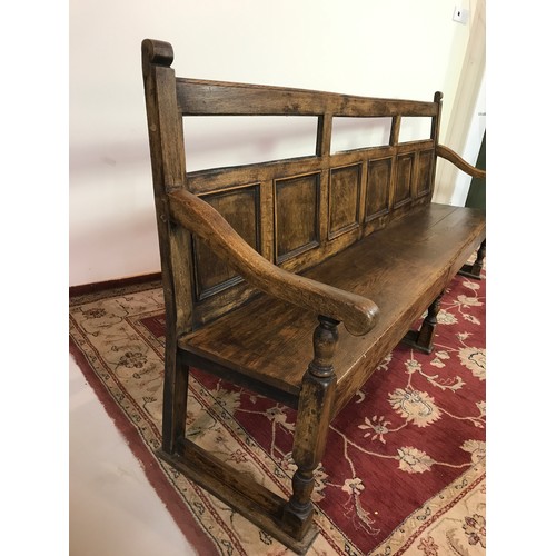 240 - OAK CHURCH PEW 234CM LONG