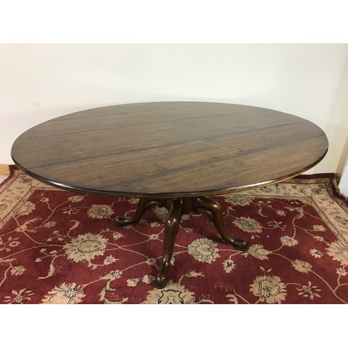 145 - OVAL TOP DINING TABLE 175cm long and  75cm tall