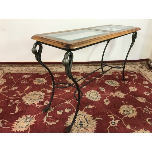 144 - MODERN CONSOLE TABLE 132cm long and 79cm tall