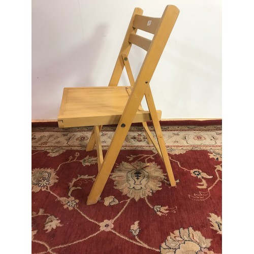 300 - SET OF 6 FOLDING CHAPEL CHAIRS