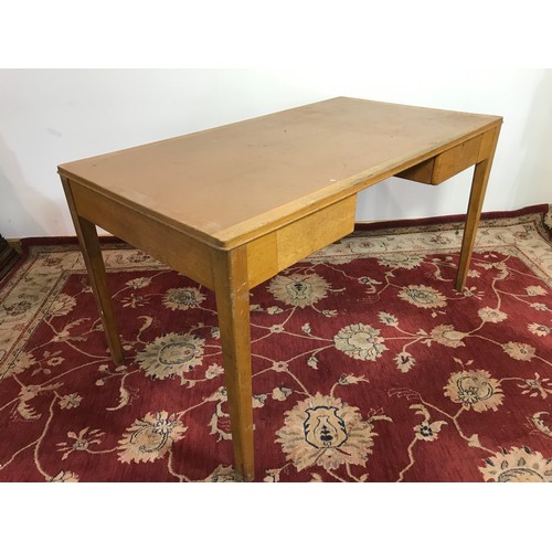 298 - OAK DESK 138cm wide and  77cm tall