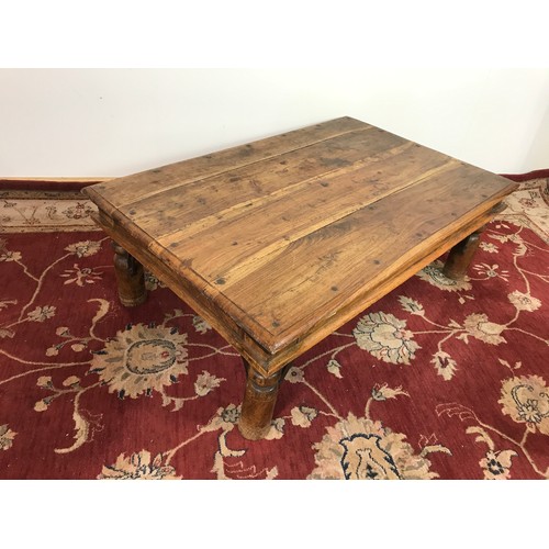 297 - INDONESIAN TYPE COFFEE TABLE 115cm long and 40cm tall